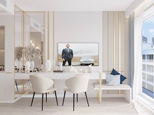 Nowoczesny nadmorski apartament z elementami glamour-Świnoujście - zdjęcie od Projektowanie wnętrz Agnieszka Drońska
