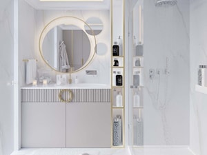 Aranżacja wnętrza nadmorskiego apartamentu-nowoczesna klasyka - zdjęcie od Projektowanie wnętrz Agnieszka Drońska
