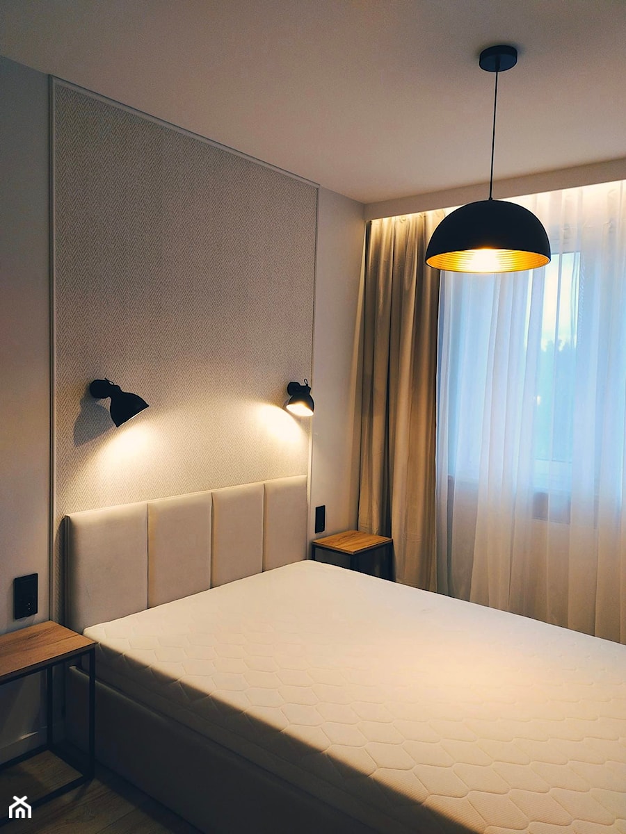 Sypialnia w stylu nowoczesnym. - zdjęcie od Projekt Wnętrza Katarzyna Bednarko