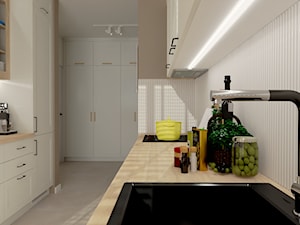 Salon z kuchnią w stylu skandynawskim - zdjęcie od Projekt Wnętrza Katarzyna Bednarko