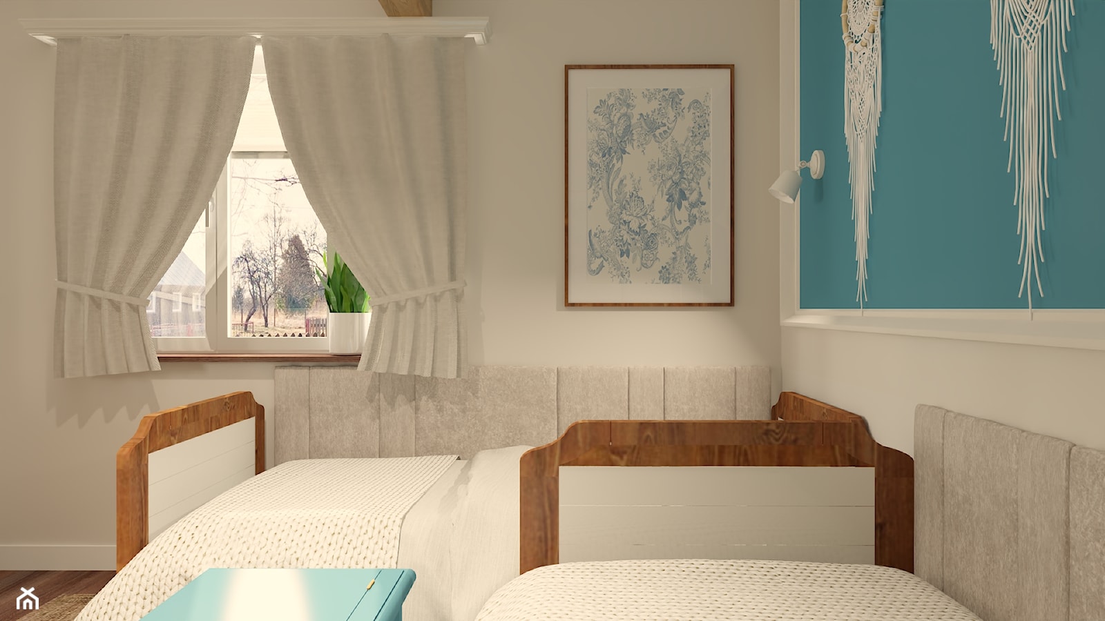 Sypialnia w stylu rustykalnym - zdjęcie od Projekt Wnętrza Katarzyna Bednarko - Homebook