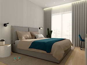 Projekt sypialni w stylu hotelowym. - zdjęcie od Projekt Wnętrza Katarzyna Bednarko