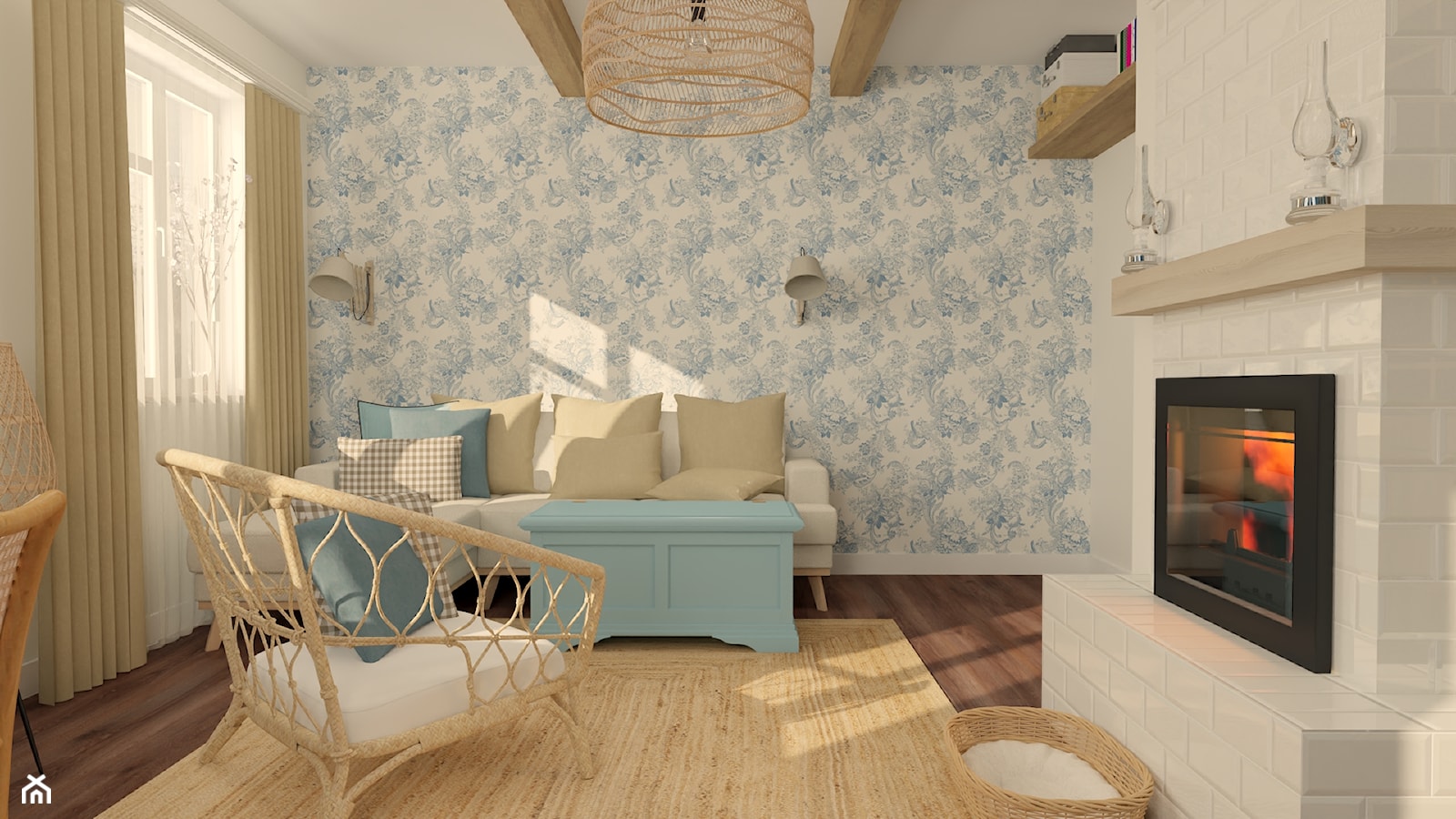 Salon w stylu rustykalnym - zdjęcie od Projekt Wnętrza Katarzyna Bednarko - Homebook