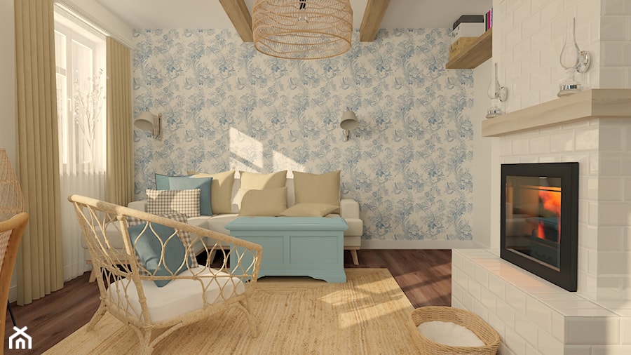 Salon w stylu rustykalnym - zdjęcie od Projekt Wnętrza Katarzyna Bednarko