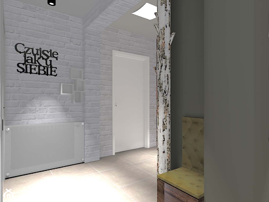 Projekt wnętrza nowoczesnego domu w Bydgoszczy - Hol / przedpokój, styl nowoczesny - zdjęcie od JLT DESIGN