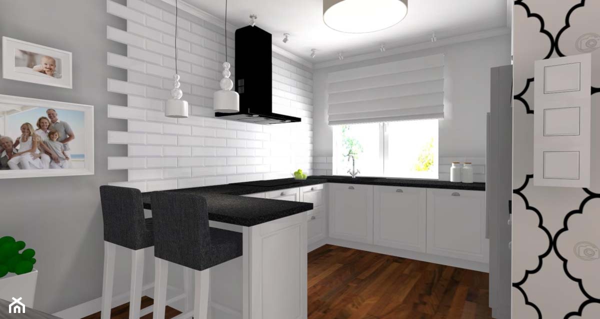 Projekt wnętrza domu na Glinkach - Kuchnia, styl glamour - zdjęcie od JLT DESIGN - Homebook