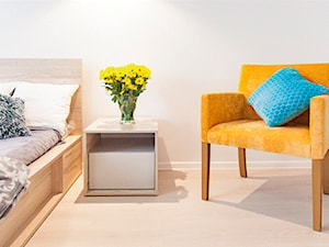 Kolorowe mieszkanie - Sypialnia - zdjęcie od Urządzamy Pod Klucz