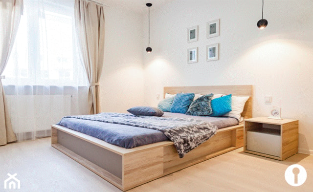 Kolorowe mieszkanie - Sypialnia - zdjęcie od Urządzamy Pod Klucz - Homebook