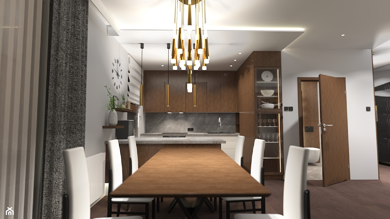 Nowoczesne mieszkanie – wersja ciemna - Kuchnia, styl nowoczesny - zdjęcie od PHU Krzemiński - Homebook