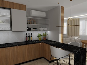 Nowoczesne mieszkanie – wersja jasna - Kuchnia, styl nowoczesny - zdjęcie od PHU Krzemiński