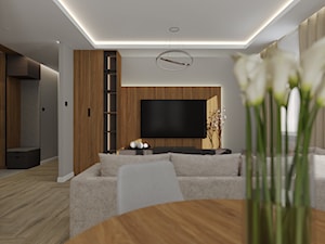 Nowoczesne mieszkanie – wersja jasna - Salon, styl nowoczesny - zdjęcie od PHU Krzemiński