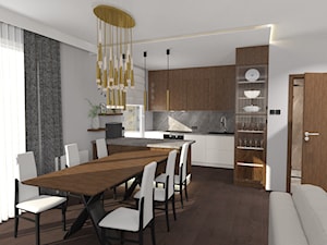 Nowoczesne mieszkanie – wersja ciemna - Kuchnia, styl nowoczesny - zdjęcie od PHU Krzemiński