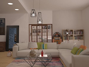 Mieszkanie_3 - Salon, styl nowoczesny - zdjęcie od ana frasik