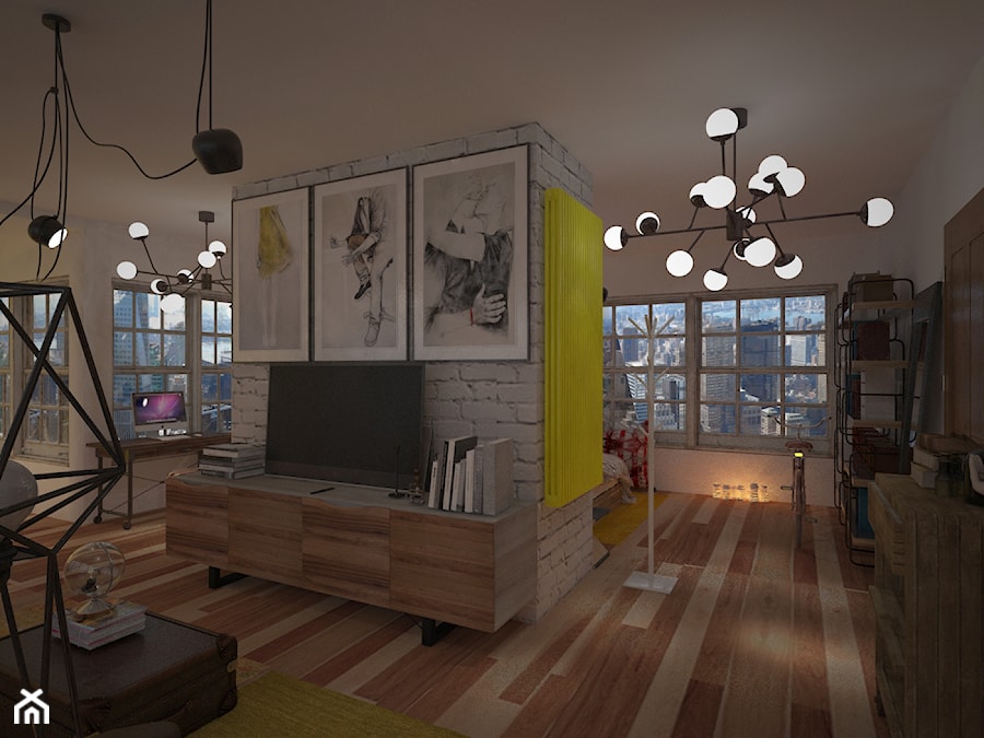 Mieszkanie_4 - Salon, styl nowoczesny - zdjęcie od ana frasik