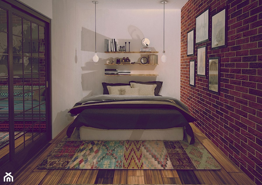Mieszkanie - Mała sypialnia, styl minimalistyczny - zdjęcie od ana frasik