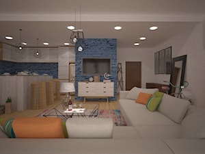Mieszkanie_3 - Salon, styl nowoczesny - zdjęcie od ana frasik
