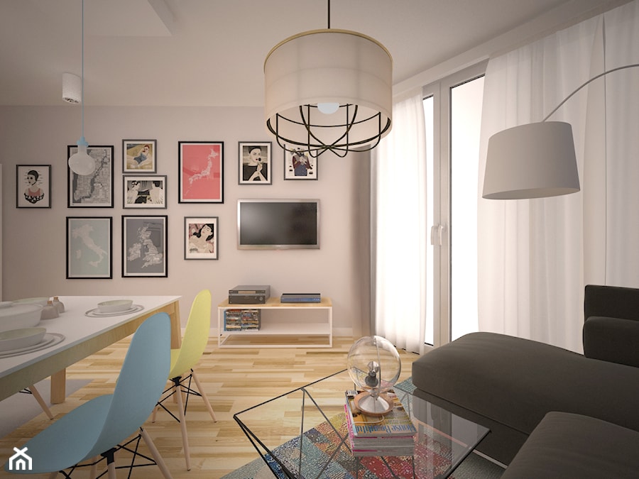 Mieszkanie_11 - Salon, styl minimalistyczny - zdjęcie od ana frasik
