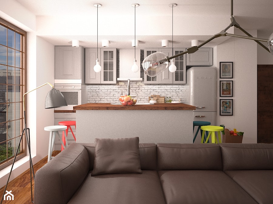 Mieszkanie_6 - Kuchnia, styl nowoczesny - zdjęcie od ana frasik