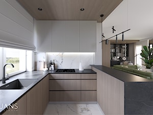 Ryflowane fronty w kuchni - zdjęcie od Projekty Wnętrz | NIUANS STUDIO