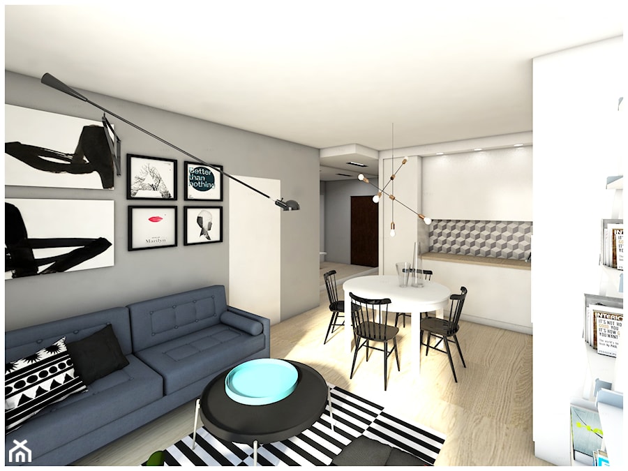 WARSZAWA_mieszkanie dla singielki - Kuchnia, styl nowoczesny - zdjęcie od PUFF