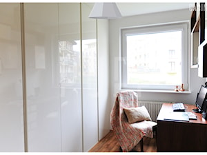 GDAŃSK MIESZKANIE_metamorfoza - Małe białe biuro, styl nowoczesny - zdjęcie od PUFF