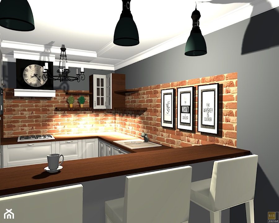 Dom w Cholerzynie - Kuchnia, styl prowansalski - zdjęcie od 213design