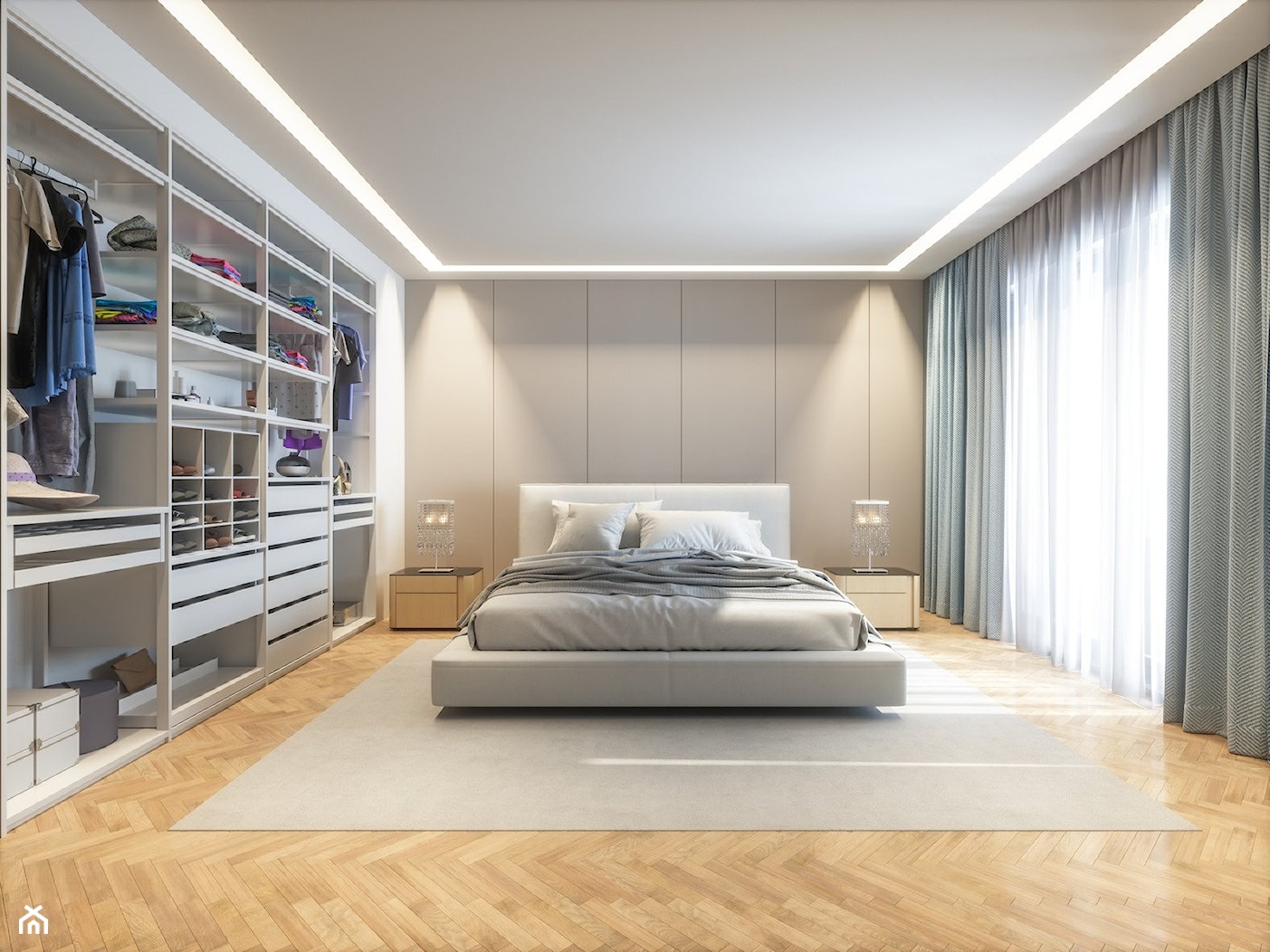 Minimalistyczna sypialnia - zdjęcie od Anna Woźniak - Homebook
