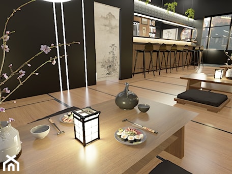 Aranżacje wnętrz - Wnętrza publiczne: Restauracja sushi - Wnętrza publiczne - Kliminowska Design. Przeglądaj, dodawaj i zapisuj najlepsze zdjęcia, pomysły i inspiracje designerskie. W bazie mamy już prawie milion fotografii!