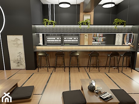 Aranżacje wnętrz - Wnętrza publiczne: Restauracja sushi - Wnętrza publiczne - Kliminowska Design. Przeglądaj, dodawaj i zapisuj najlepsze zdjęcia, pomysły i inspiracje designerskie. W bazie mamy już prawie milion fotografii!