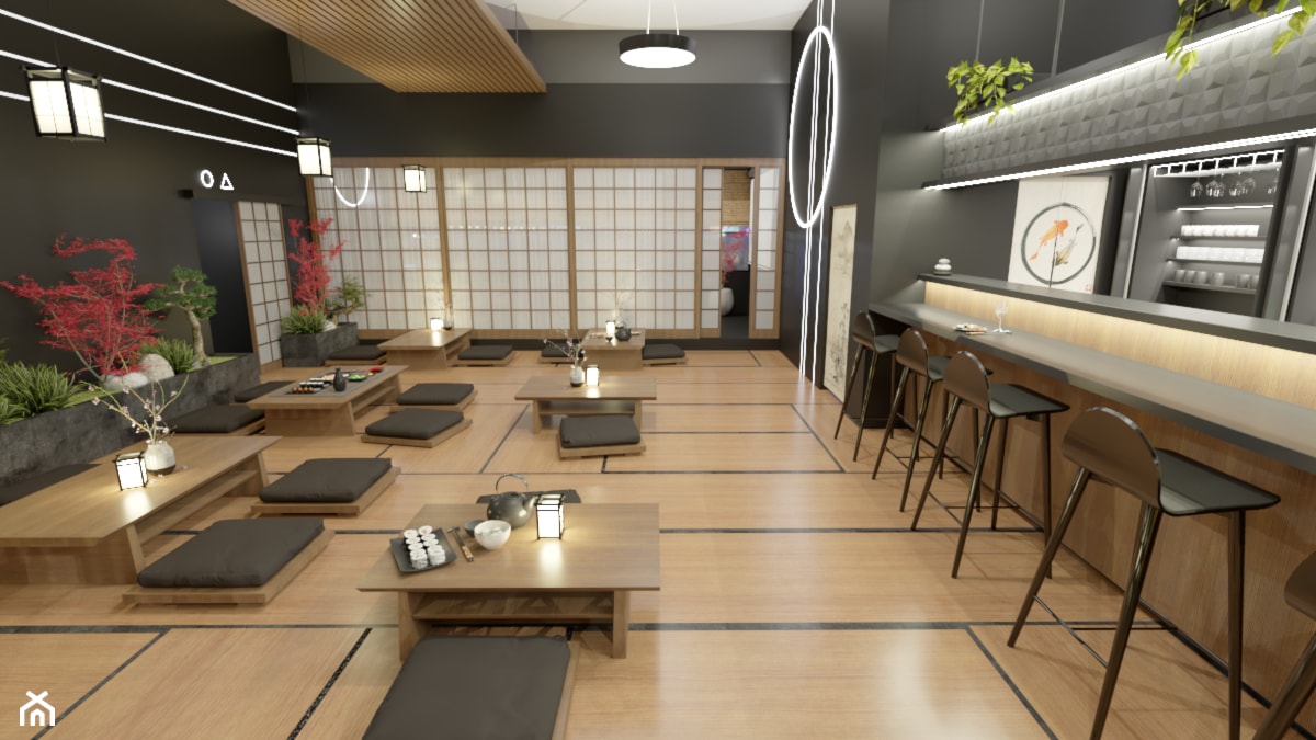 Restauracja sushi - Wnętrza publiczne - zdjęcie od Kliminowska Design - Homebook