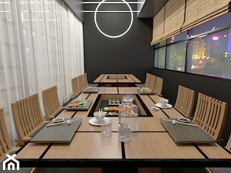 Aranżacje wnętrz - Wnętrza publiczne: Restauracja sushi - Wnętrza publiczne - Kliminowska Design. Przeglądaj, dodawaj i zapisuj najlepsze zdjęcia, pomysły i inspiracje designerskie. W bazie mamy już prawie milion fotografii!