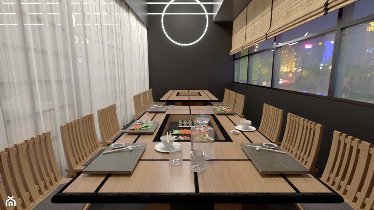 Restauracja sushi - Wnętrza publiczne - zdjęcie od Kliminowska Design - Homebook