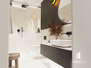 Łazienka w stylu Japandi - Łazienka, styl minimalistyczny - zdjęcie od Projekt Ładnie tu