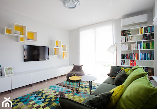 Mieszkanie w Krakowie / Morphostudio - Salon, styl nowoczesny - zdjęcie od WWW.NIEWFORMIE.PL