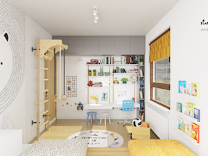 Pokój 3 dzieci - regulowane biurko - zdjęcie od Studio Spokoje - wnętrza dla dzieci