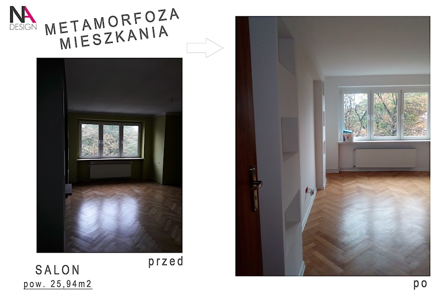 Metamorfoza mieszkania na wynajem - Salon, styl minimalistyczny - zdjęcie od NOVARCHI DESIGN