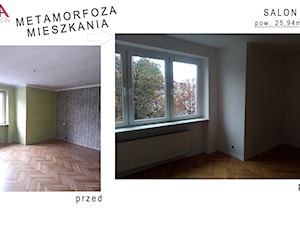 Metamorfoza mieszkania na wynajem - Salon, styl minimalistyczny - zdjęcie od NOVARCHI DESIGN