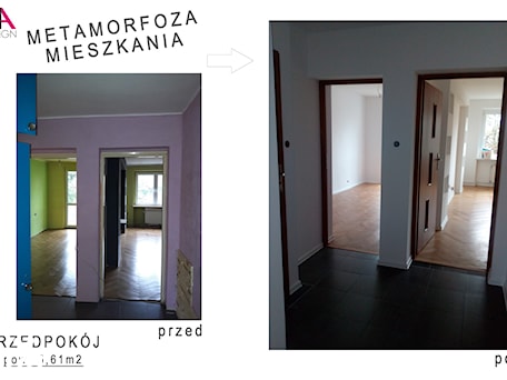 Aranżacje wnętrz - Hol / Przedpokój: Metamorfoza mieszkania na wynajem - Hol / przedpokój, styl minimalistyczny - NOVARCHI DESIGN. Przeglądaj, dodawaj i zapisuj najlepsze zdjęcia, pomysły i inspiracje designerskie. W bazie mamy już prawie milion fotografii!