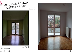 Metamorfoza mieszkania na wynajem - Sypialnia, styl minimalistyczny - zdjęcie od NOVARCHI DESIGN