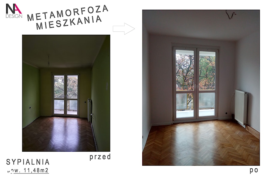 Metamorfoza mieszkania na wynajem - Sypialnia, styl minimalistyczny - zdjęcie od NOVARCHI DESIGN