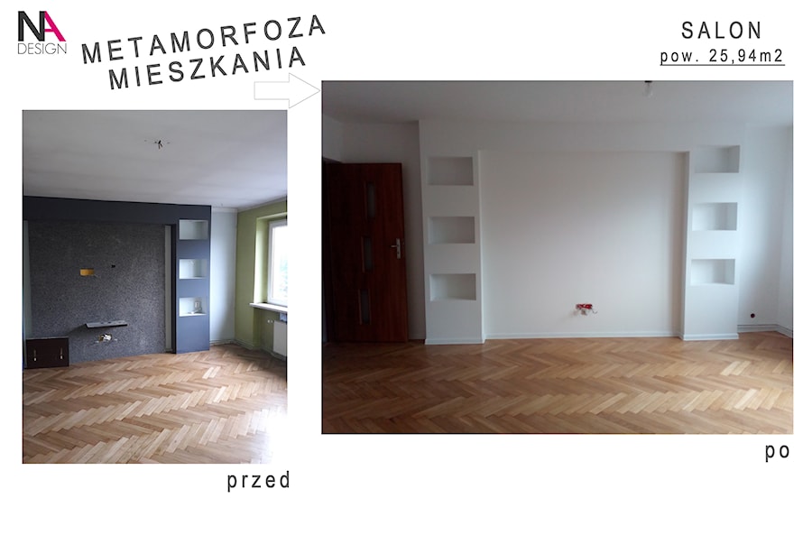 Metamorfoza mieszkania na wynajem - Salon, styl minimalistyczny - zdjęcie od NOVARCHI DESIGN