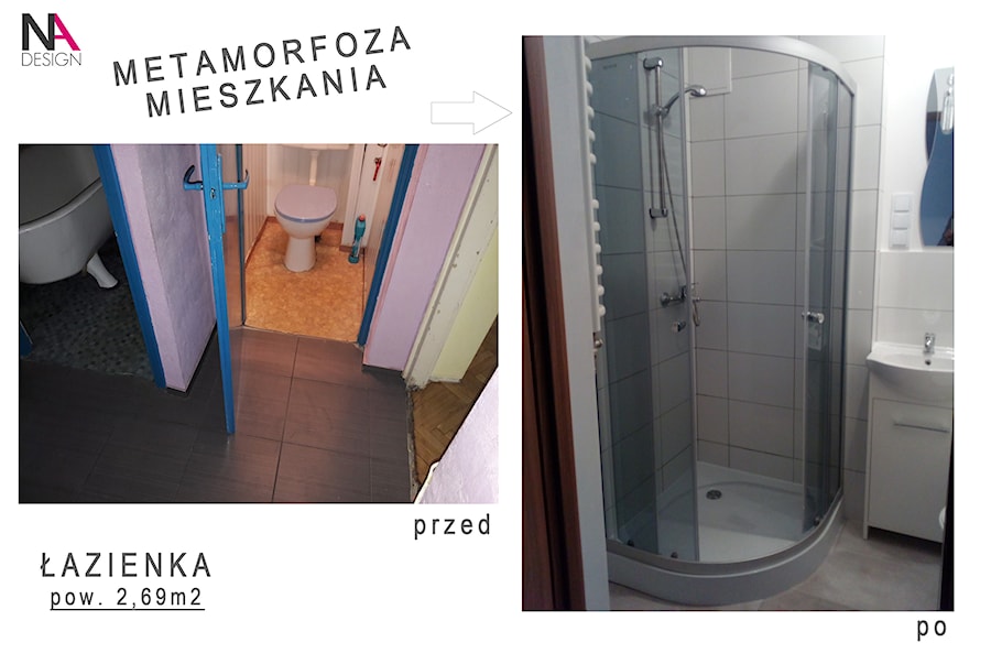 Metamorfoza mieszkania na wynajem - Łazienka, styl minimalistyczny - zdjęcie od NOVARCHI DESIGN