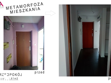 Aranżacje wnętrz - Hol / Przedpokój: Metamorfoza mieszkania na wynajem - Hol / przedpokój, styl minimalistyczny - NOVARCHI DESIGN. Przeglądaj, dodawaj i zapisuj najlepsze zdjęcia, pomysły i inspiracje designerskie. W bazie mamy już prawie milion fotografii!