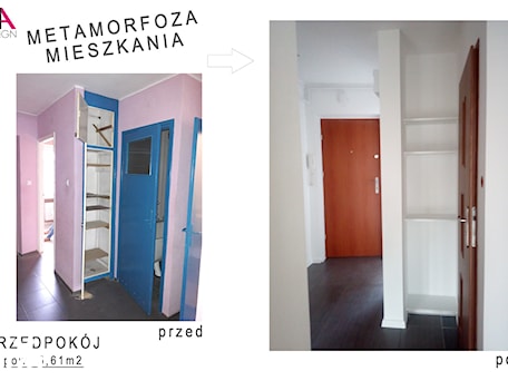 Aranżacje wnętrz - Hol / Przedpokój: Metamorfoza mieszkania na wynajem - Hol / przedpokój, styl minimalistyczny - NOVARCHI DESIGN. Przeglądaj, dodawaj i zapisuj najlepsze zdjęcia, pomysły i inspiracje designerskie. W bazie mamy już prawie milion fotografii!