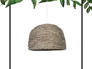 lampa wisząca 54x37cm rotan tkany naturalny MALAWI FOREST LIGHT&LIVING - zdjęcie od mantecodesign.pl