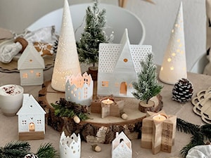 Latarenki domki, porcelanowe kamieniczki, najpiękniejsza dekoracja świąteczna ! - zdjęcie od mantecodesign.pl