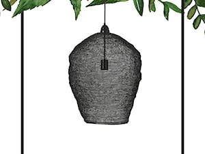 lampa wisząca 45x60cm nikki czarna błyszcząca MALAWI FOREST LIGHT&LIVING - zdjęcie od mantecodesign.pl