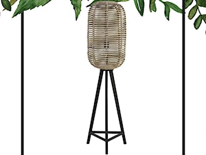 lampa podłogowa base ratanowa szara MALAWI FOREST LIGHT&LIVING - zdjęcie od mantecodesign.pl