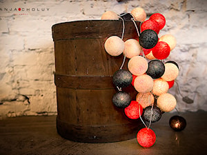 Cotton Ball Lights WARM RED dostępne w Mante&Co DESIGN - zdjęcie od mantecodesign.pl