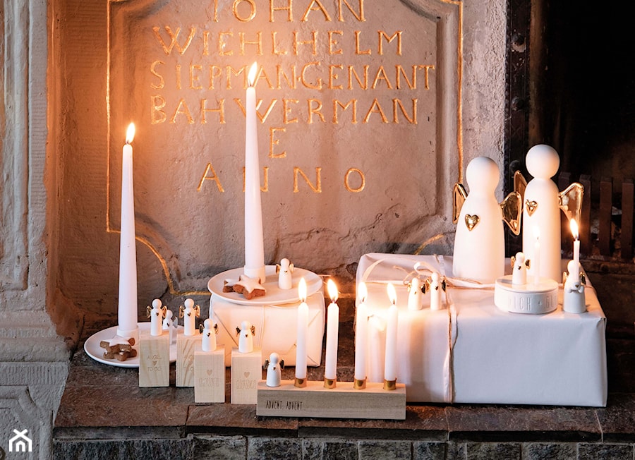 porcelanowe anioły dekoracje świąteczne mantecodesign - zdjęcie od mantecodesign.pl